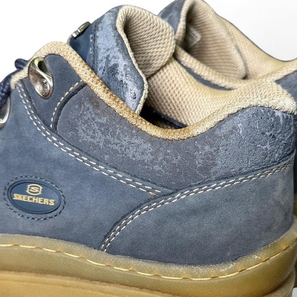 Vintage Sketchers Jammers Chunky Hiker Platform Sneakers Lug Sole Navy Size 8 - Picture 7 of 9